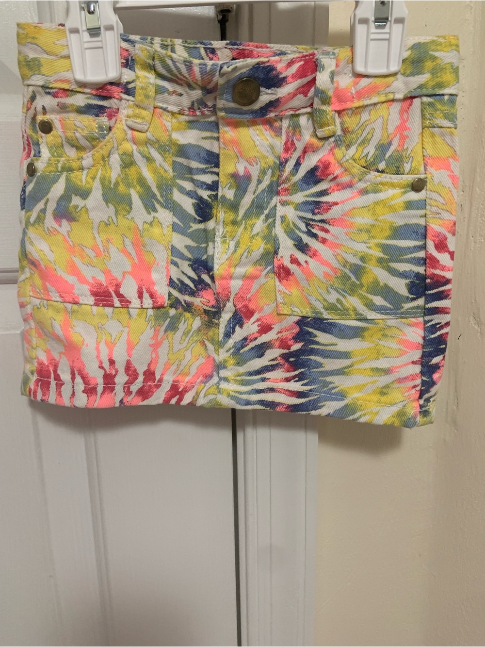 Kids Tie-Dye Pocket Mini Skirt - Multicolor